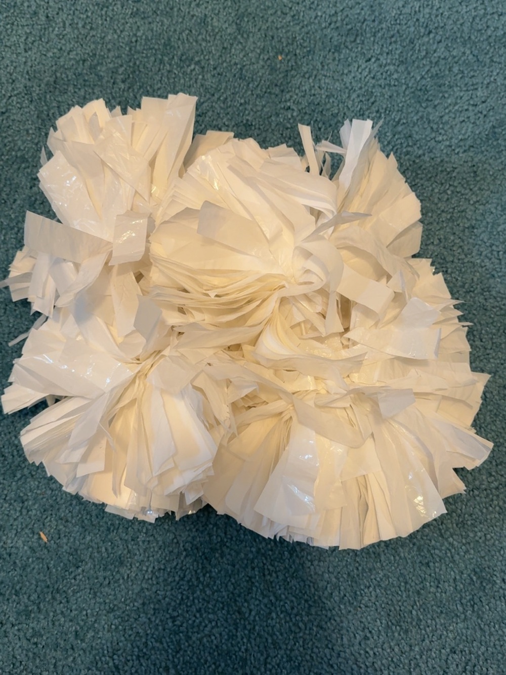 White and Black Cheerleading or Dance Poms